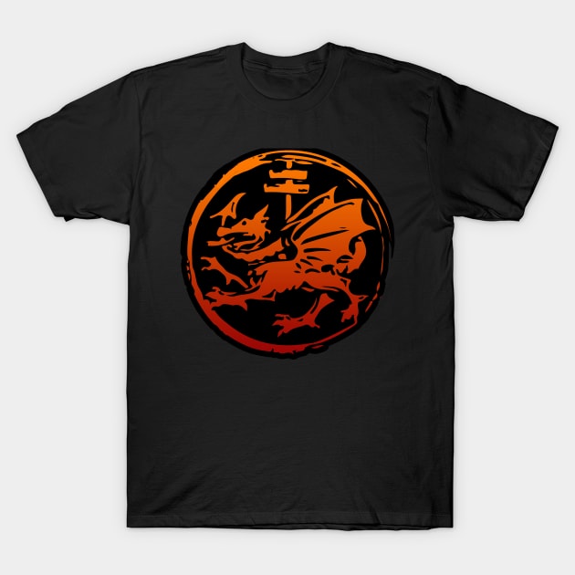Dracula Dragon Seal T-Shirt by Scar